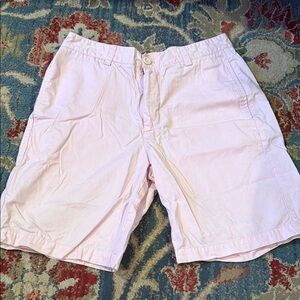 Stylish Light Pink Flat Front Men's Shorts
